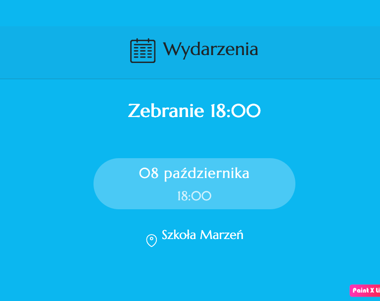 kafelek menu kalendarza