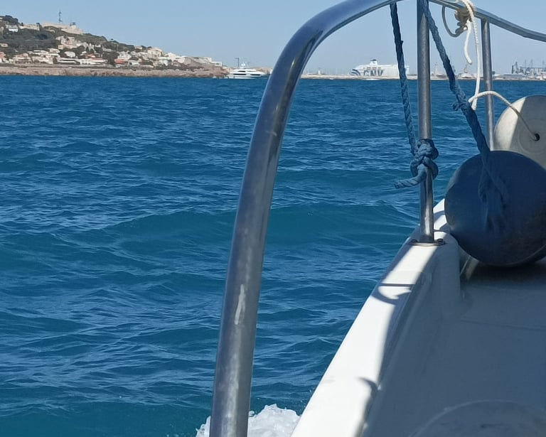 Approaching the port of Sète