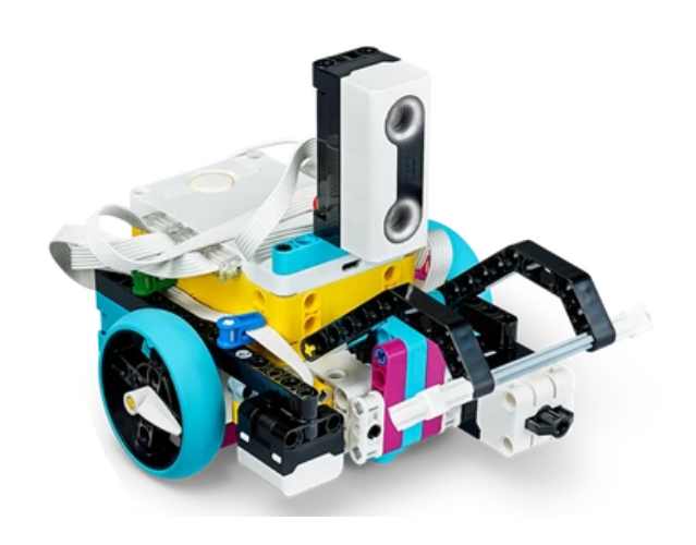 LEGO Spike Prime robot with distance sensor