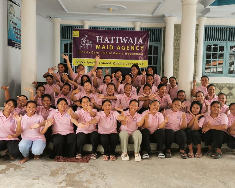 A group of full time maid in Kuala Lumpur.