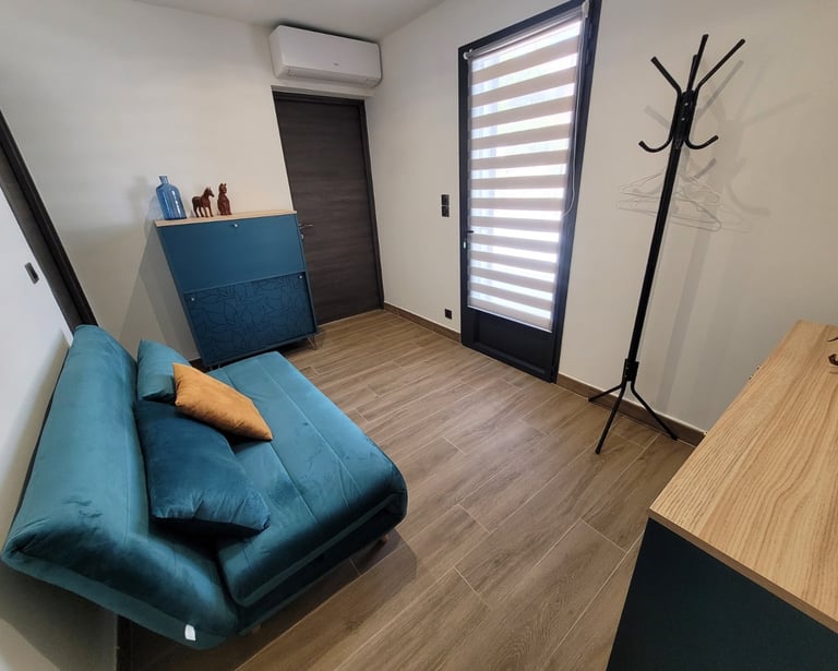 Salle d'attente cabinet hypnothérapie