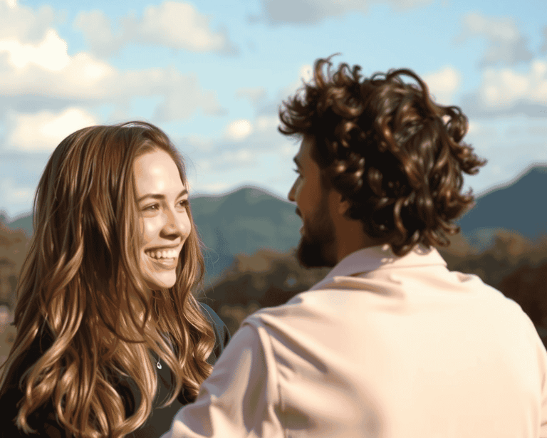 A couple in a good relationship