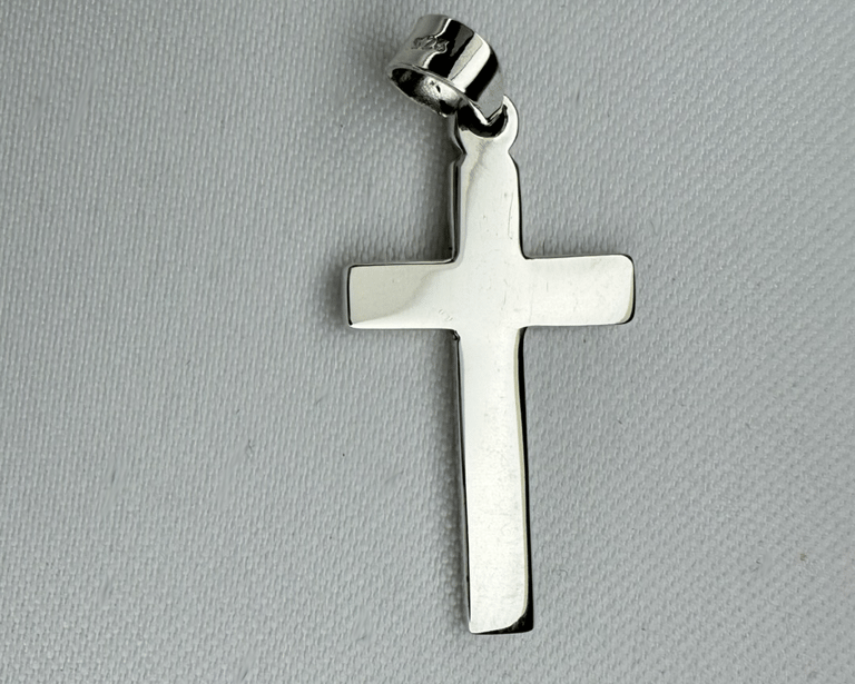 Sterling Silver Cross Pendant (34mm)