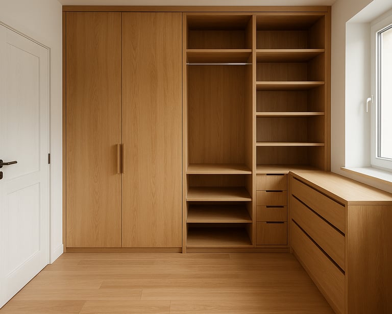 mueble de madera construido a medida