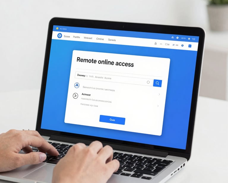 Young manager attentively taking notes during an online training session.