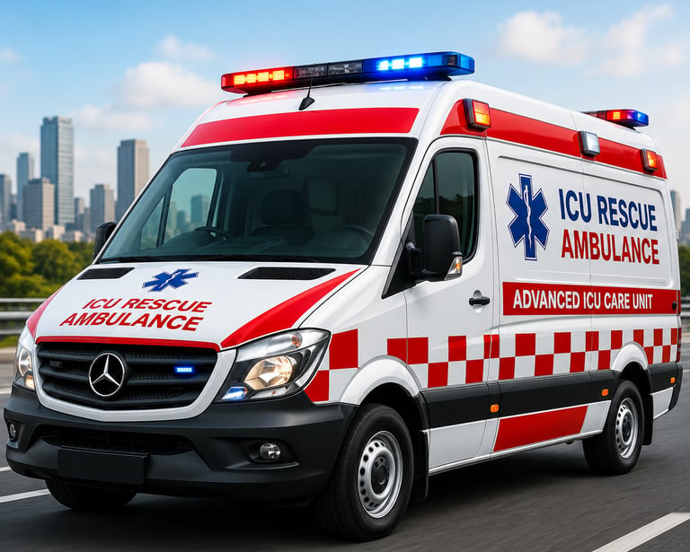 ICU Rescue Ambulance Service Lucknow