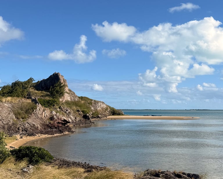 360-degree view of the marine reserve from Île l'Hermitage, Rodrigues