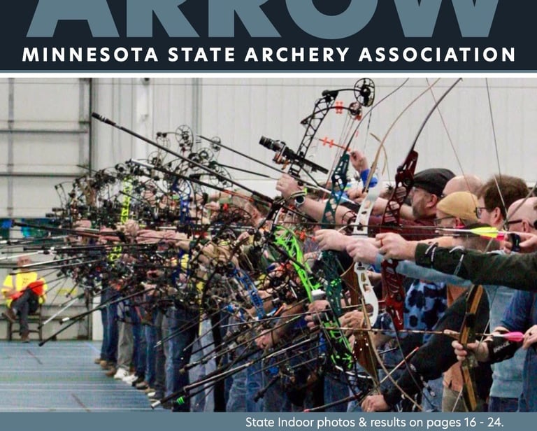 May 2026 Cover Image - photo of archers shooting on a line