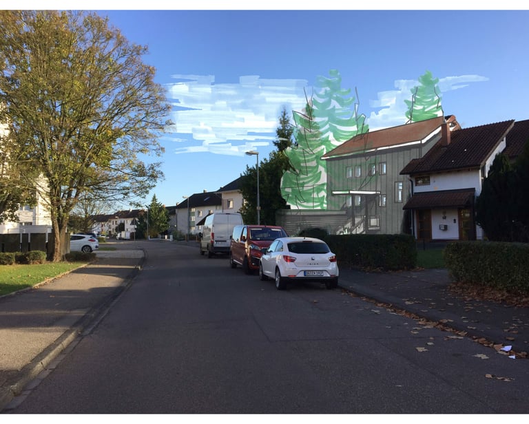 Esquisse à l'échelle du quartier.