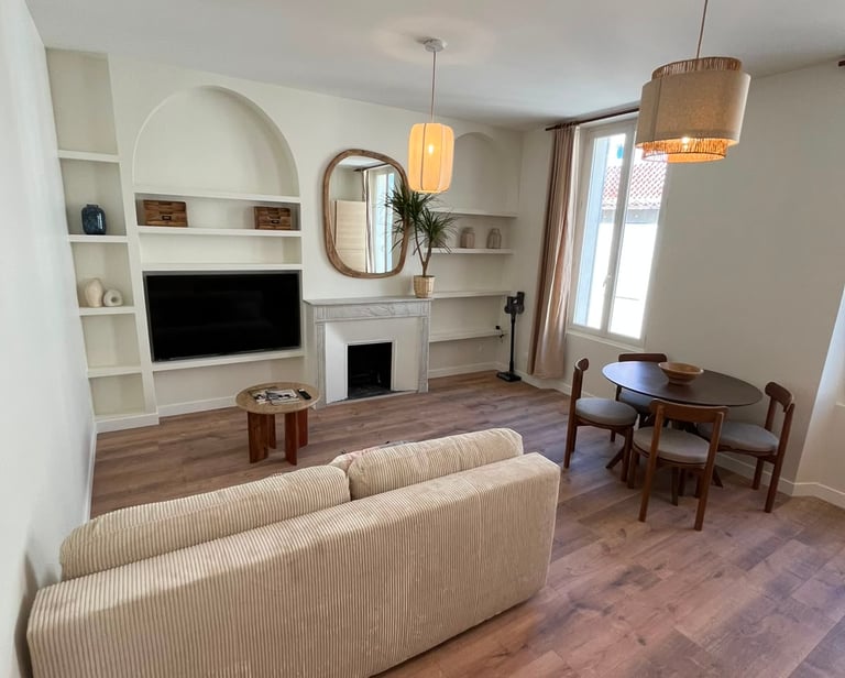 Rénovation salon appartement ancien La Ciotat - Noémie Bindinelli architecte