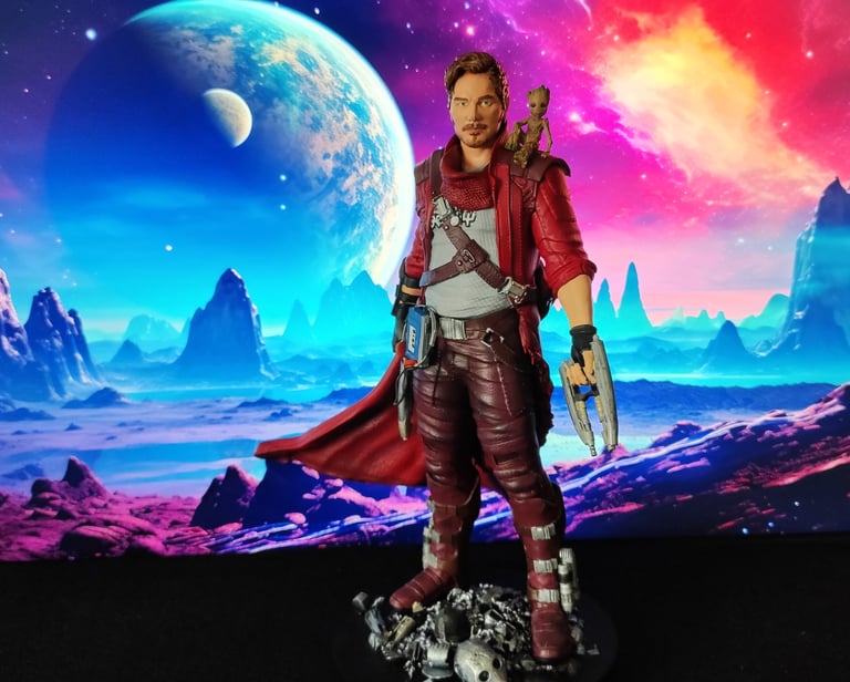 figurine résine cinéma fanart Marvel Starlord
