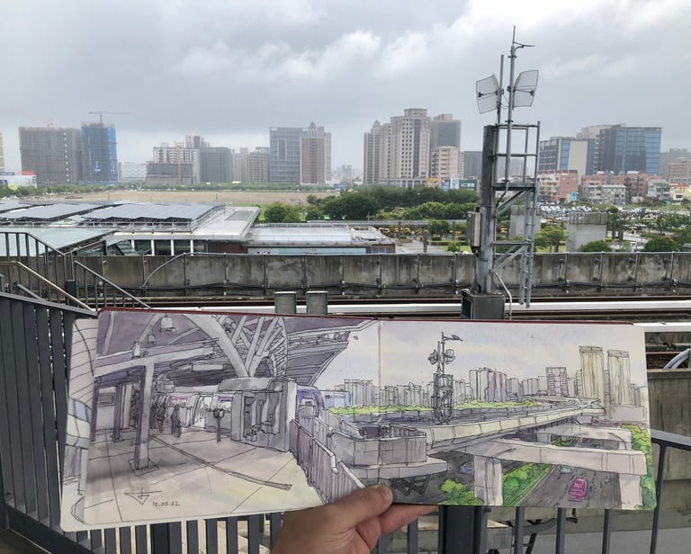 藝術家 Evgeny Bondarenko 的城市素描