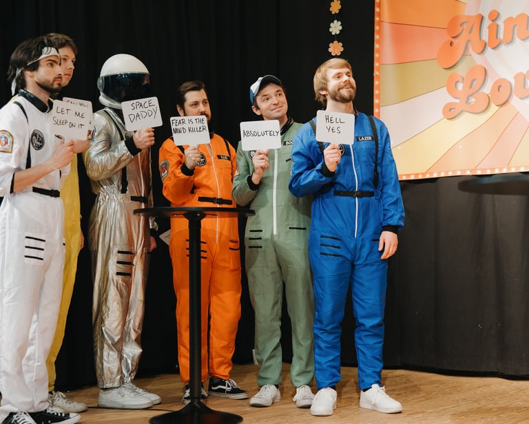 Astronaut Class Joking Around