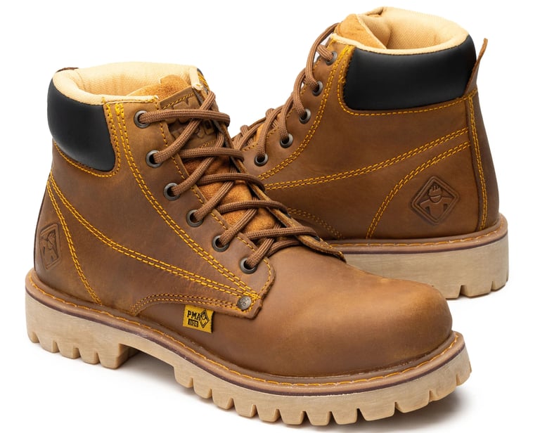 Bota de trabajo sin casco color Miel