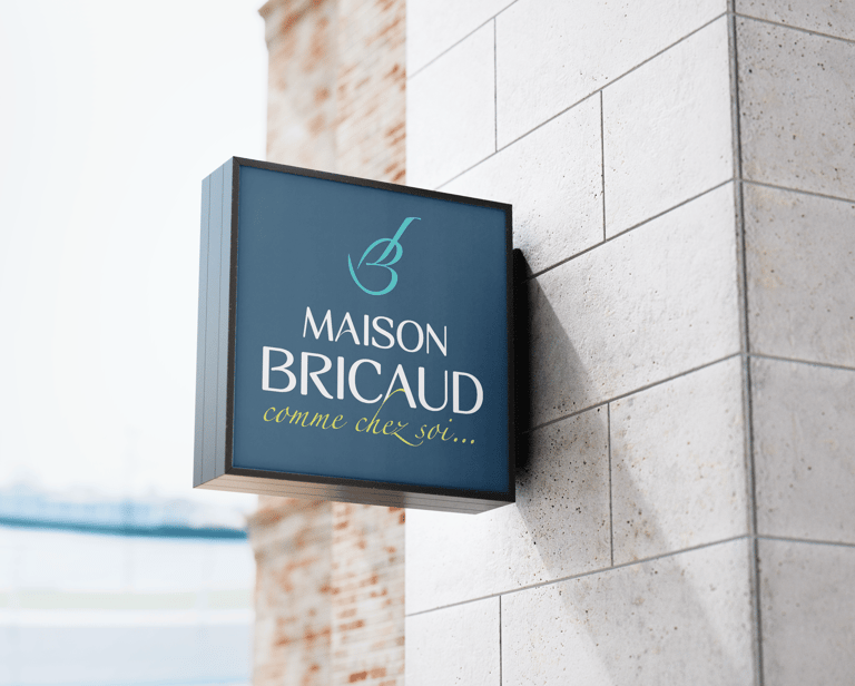 Logo - Identité visuelle - Laurent Bricaud - Restaurant Maison Bricaud- Amy Atelier Graphique