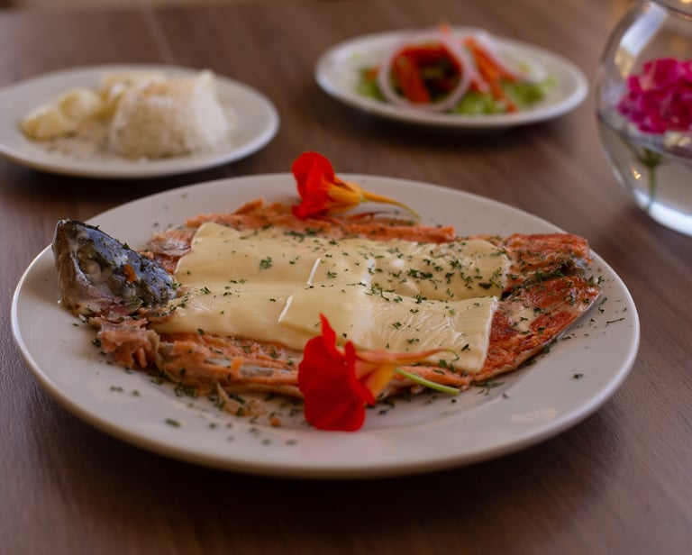 Lago de Tota, Laguna de Tota, Refugio Génesis, Restaurante, Trucha, comida típica, gastronomía