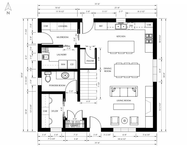 Cadence Interiors Interior Design in Minnesota Remodel Accessible Design Aging In Place Floor plan