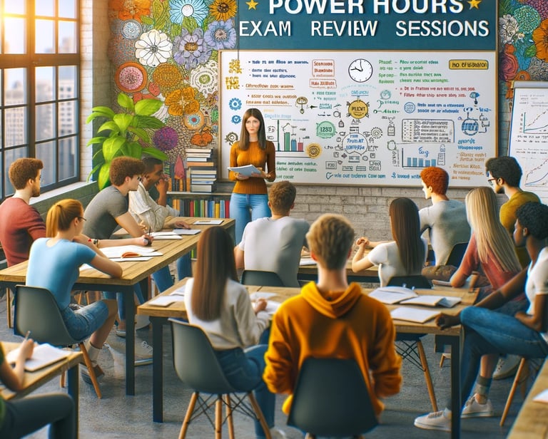 A picture of a group tutoring session