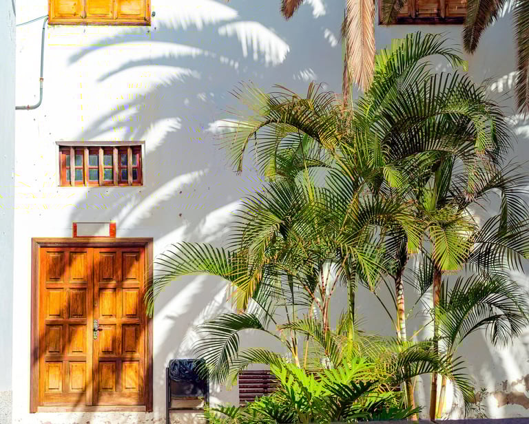 a bench with a bench and a bench in front of a building