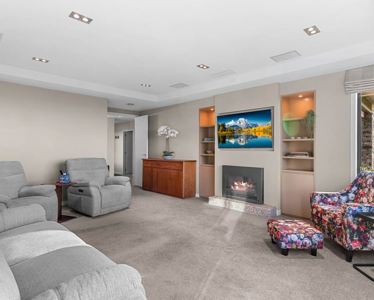 Flooring project living room before