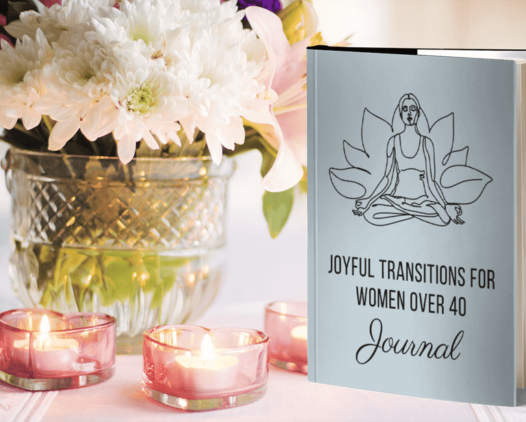 a book with a picture of a woman sitting on a table