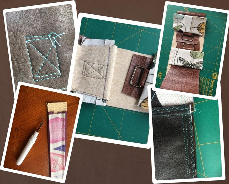 coutures de solidité d'une création artisanale