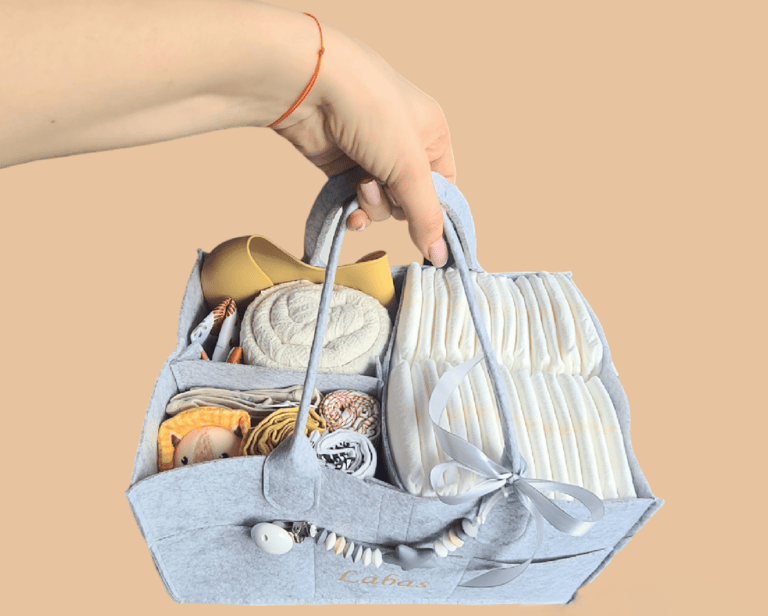 krepšelis kūdikiui ar būsimai mamytei dovana