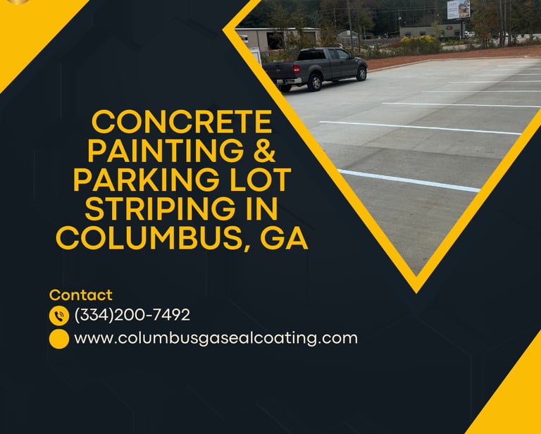 Concrete Painting & Parking Lot Striping in Columbus, GA