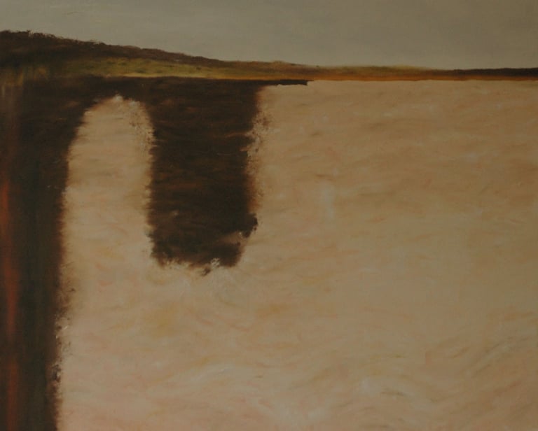 Australian Grey Landscape. Oil on canvas. 2023. 102 x 102 cms.