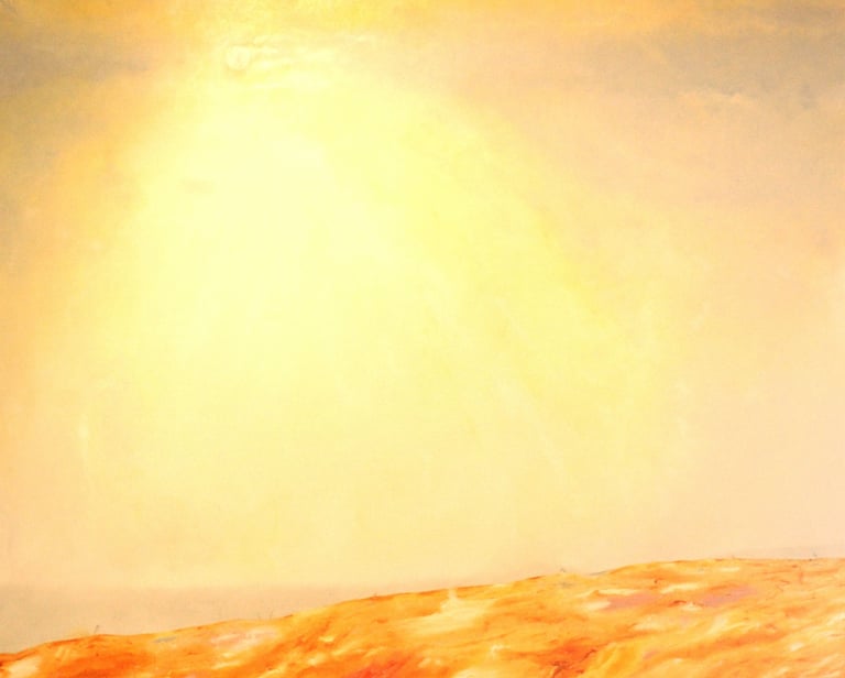 Large Lonely Landscape 2. Oil on canvas. 2023. 122 x 122 cms.