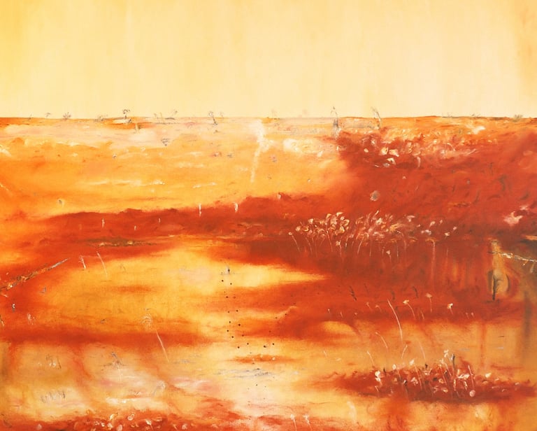 Landscape 11. Oil on canvas. 2023. 122 x 122 cms.