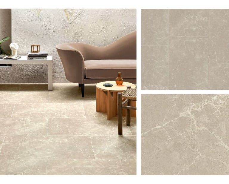 marmuro vinilinės grindys