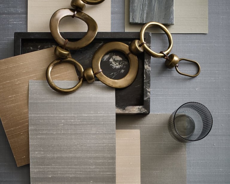 šilkinė sienų danga