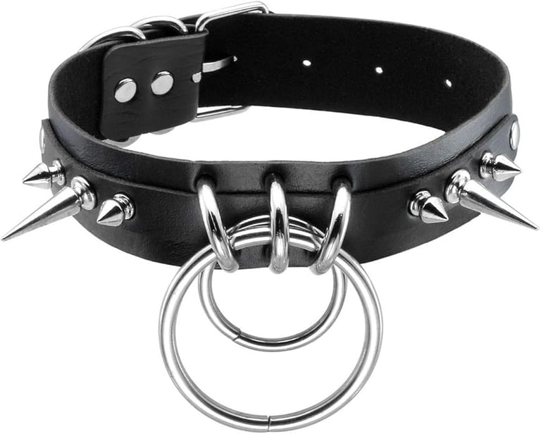 Goth Jewelry: Gothic Collar PU Leather Spike Studded Vintage Necklace