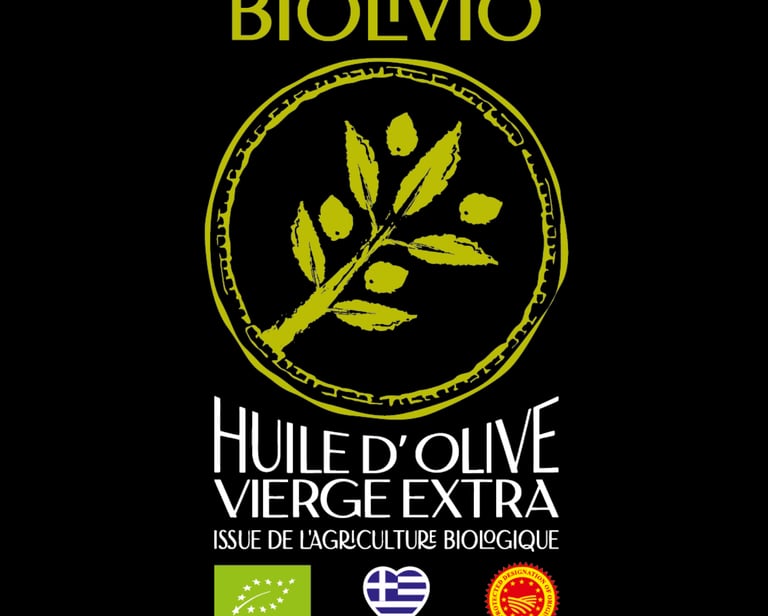 logo biolivio huile d'olive vierge extra issue de l'argiculture biollogique 