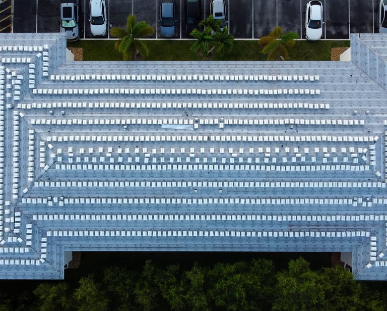 Drone Image of Roofing in Fort Lauderdale, FL