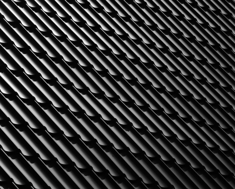a black and white photo of a wall of a building