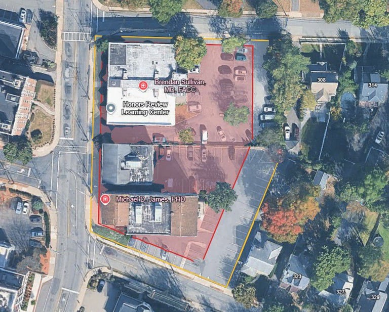 Google Maps aerial shot of proposed S-1 Senior Overlay