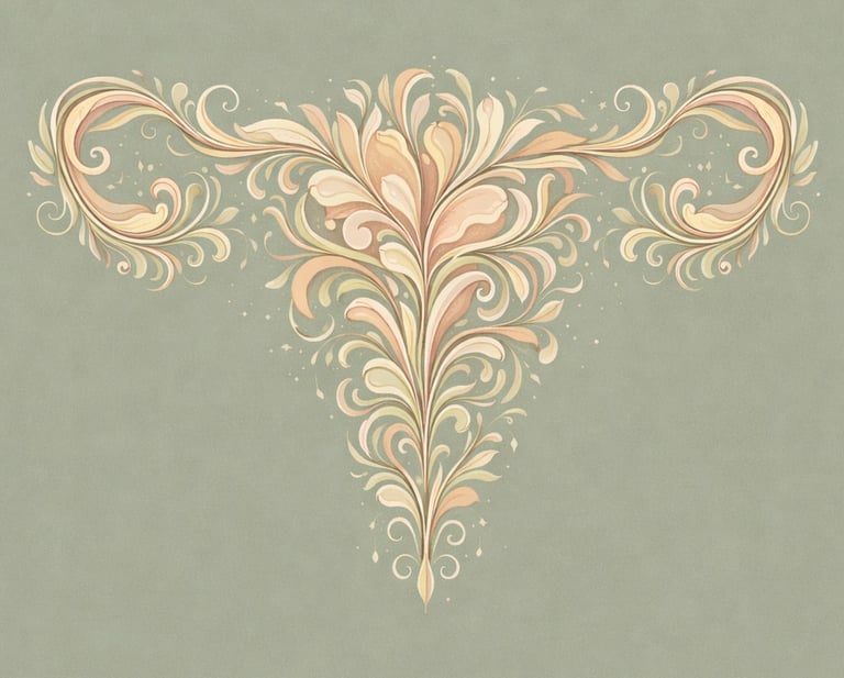 Close-up of a dried wild grass stalk in a scenic green meadow under a cloudy blue sky.