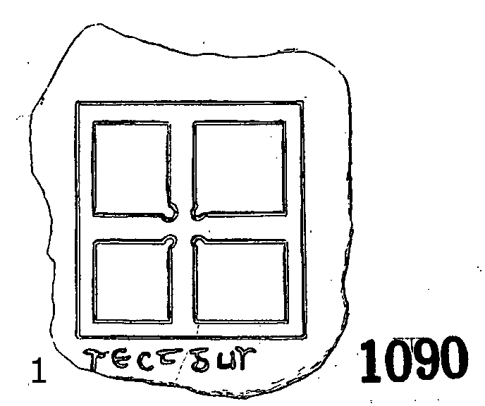 Clonmacnois Runestone 1090 - Barony of Garrycastle, County of Offally, Ireland (400 CE)