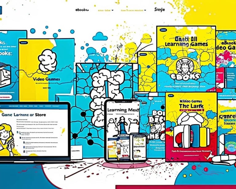 Imagem representando a loja de produtos terapêuticos, ebooks, jogos e conteudos diversos  