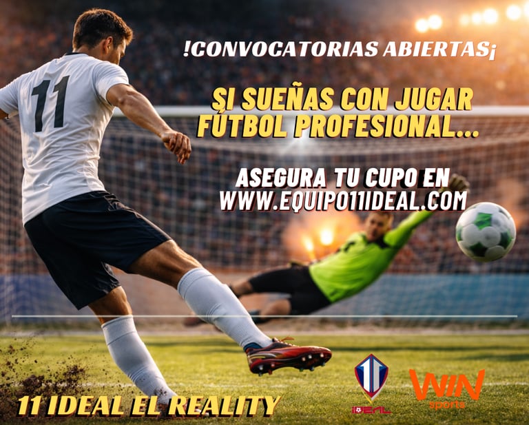 Inscripciones equipo 11 ideal reality win sports