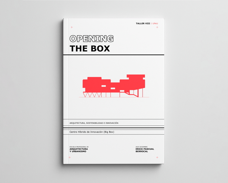 a book opened to reveal a box of red and white