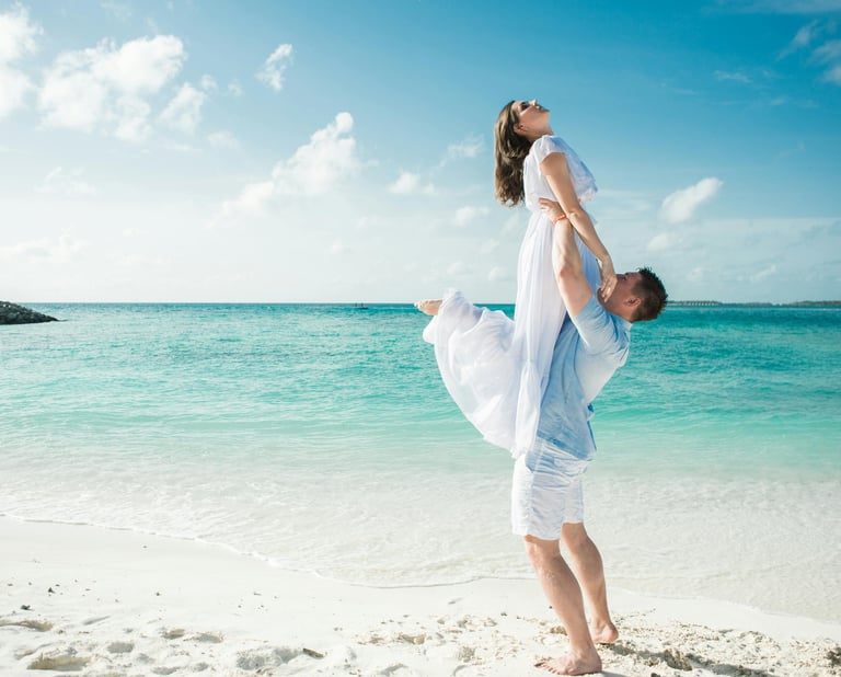 couple on beach 