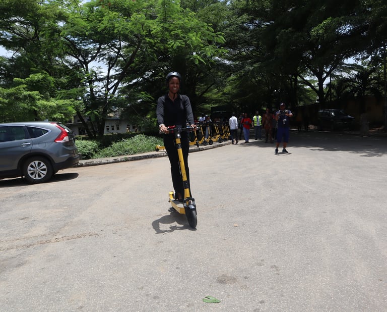 Trekk Scooters Rider at Lagos State University