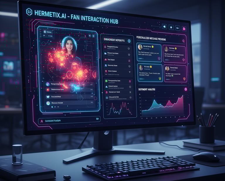 AI analytics dashboard identifying loyal fans & engagement patterns for best AI course creators .