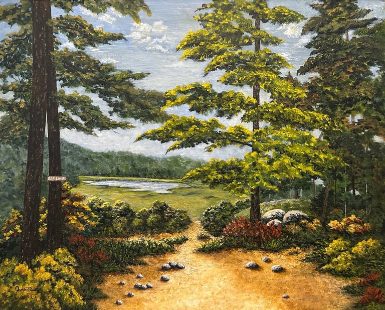 Off Limits, 2025, Acrylic on canvas, 16 x 20 inches  $320  SOLD