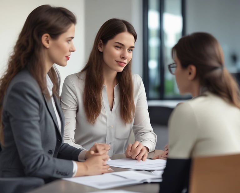 Image of a small group deeply engaged in a hands-on financial mindset exercise.