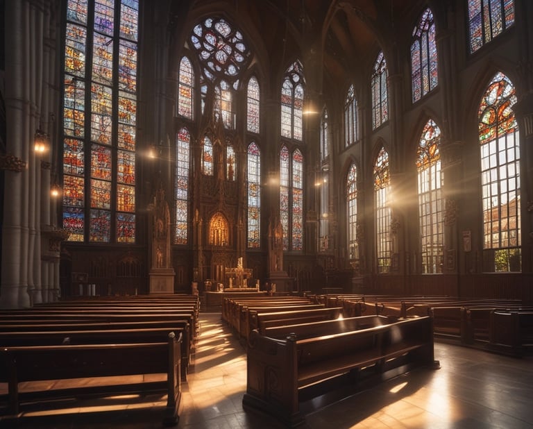 A smiling volunteer handing out resource brochures to attendees at a welcoming meeting space filled with light.