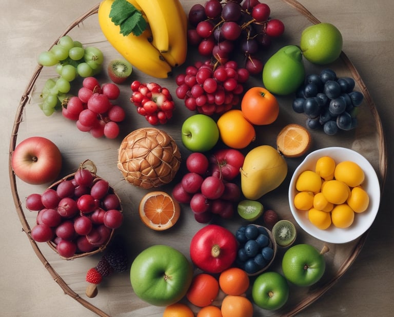 Cover of the 'Super Alimentos Antienvelhecimento' e-book showing vibrant fruits and vegetables.